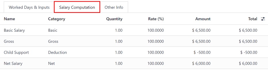 odoo payroll