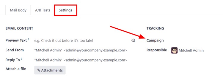 odoo email marketing