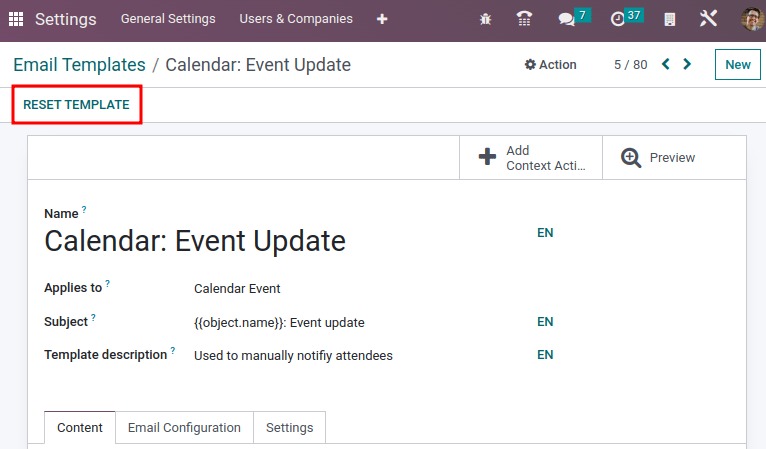 odoo email marketing